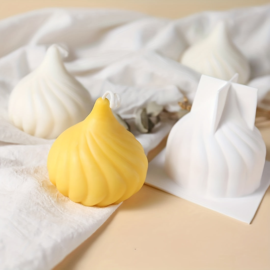 Silicone Candle Mold Set - 1pc/4pcs Octahedron & Cube Shapes for DIY Candles, Epoxy Resin Crafts,Clay Decorations, Wax Making, Decorative Rings