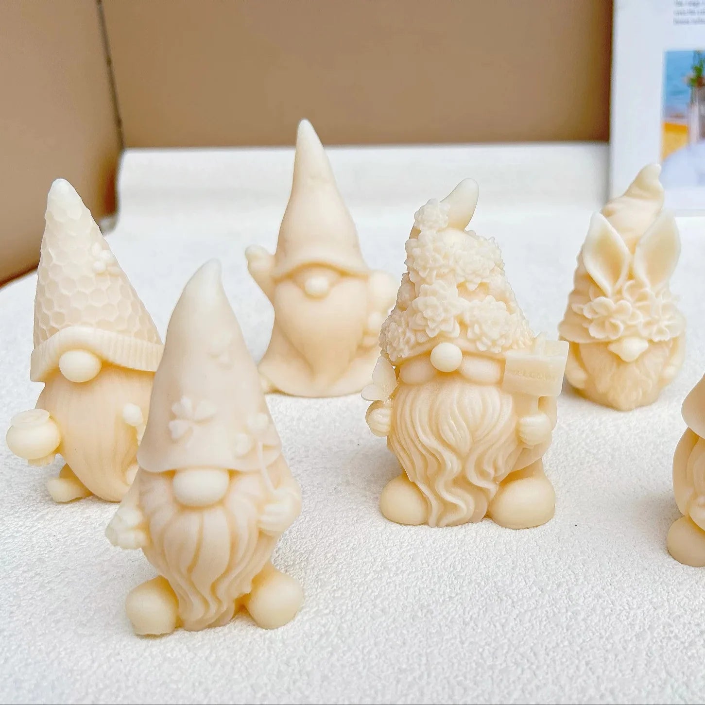 Goblins Dwarves Elderly Christmas Candle Resin Gypsum Silicone Mold