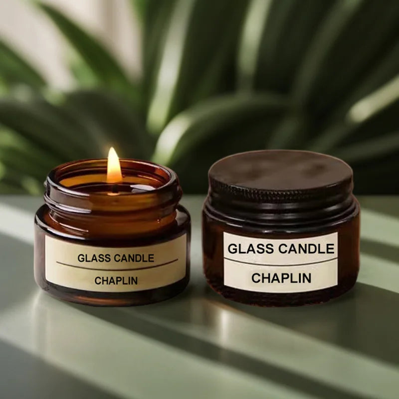 Handmade Wholesale Nordic Small Trial Packs Glass Candle Jar Holder Mini Home Bedroom Decoration Air Fresh Fragrance 20ml