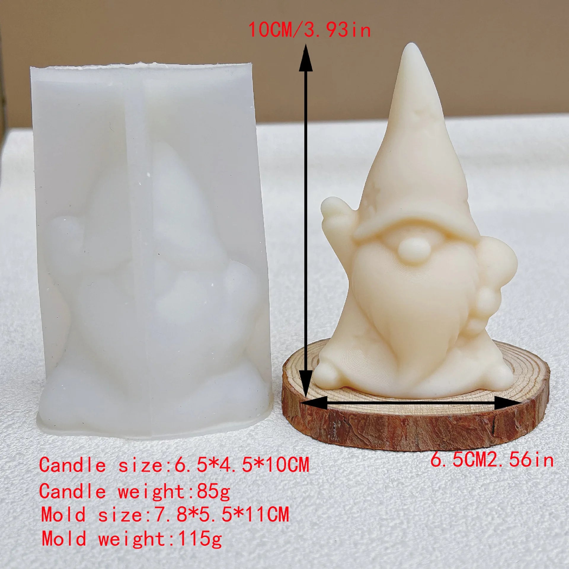 Goblins Dwarves Elderly Christmas Candle Resin Gypsum Silicone Mold
