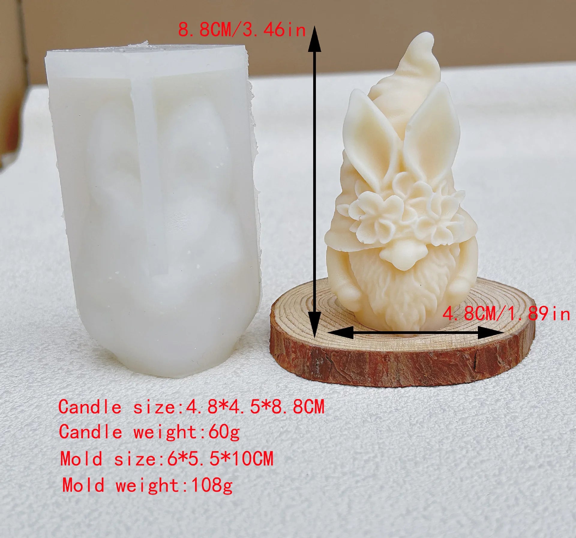 Goblins Dwarves Elderly Christmas Candle Resin Gypsum Silicone Mold