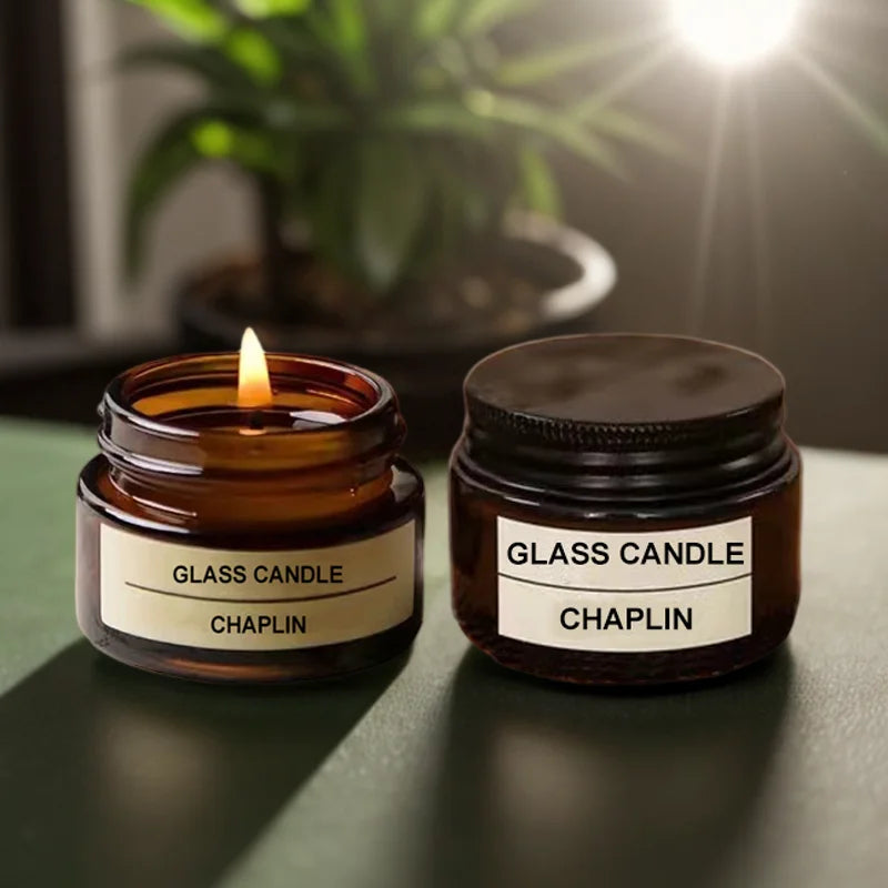 Handmade Wholesale Nordic Small Trial Packs Glass Candle Jar Holder Mini Home Bedroom Decoration Air Fresh Fragrance 20ml