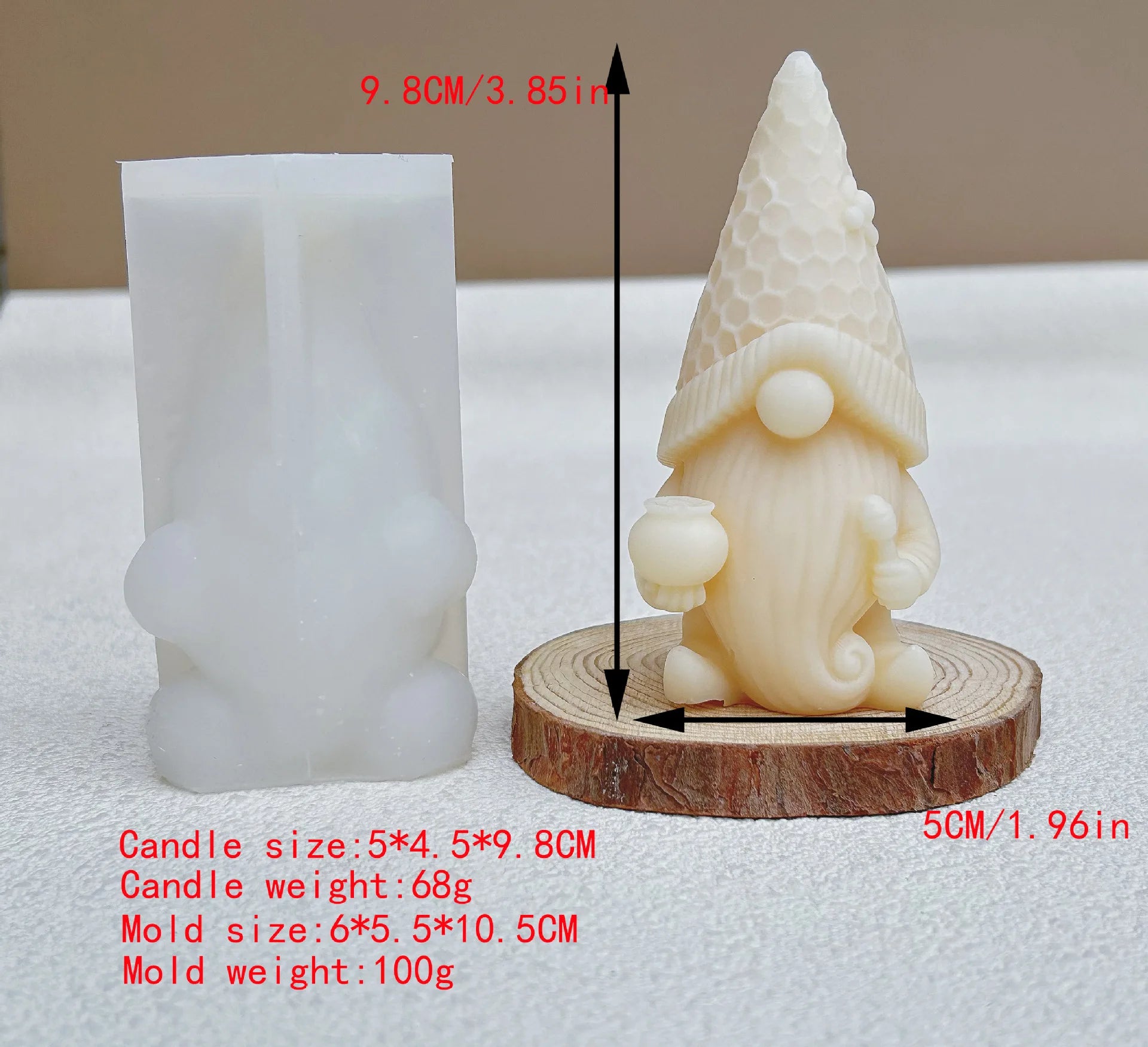 Goblins Dwarves Elderly Christmas Candle Resin Gypsum Silicone Mold