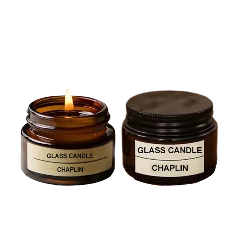 Handmade Wholesale Nordic Small Trial Packs Glass Candle Jar Holder Mini Home Bedroom Decoration Air Fresh Fragrance 20ml
