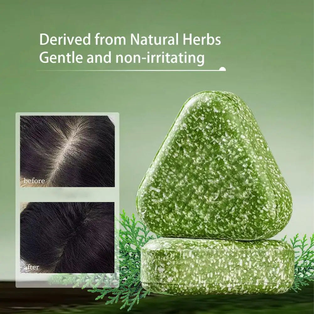 Anti-Hair Loss Shampoo Bar 120g, Herbal Usma Biotin Soap for Hair Growth, Strengthening Broken Hair, Control Oil & Dandruff