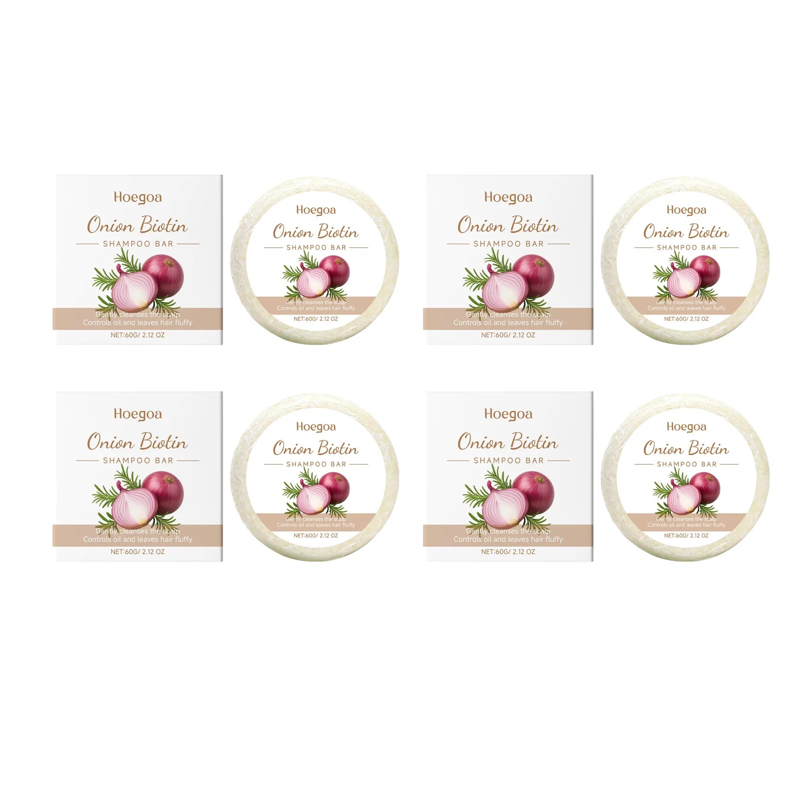 Onion Biotin Shampoo Soap Rosemary Gentle Cleansing Nourish Scalp Hair Growth Anti Loss Moisturizing Smooth For All Hair Types
