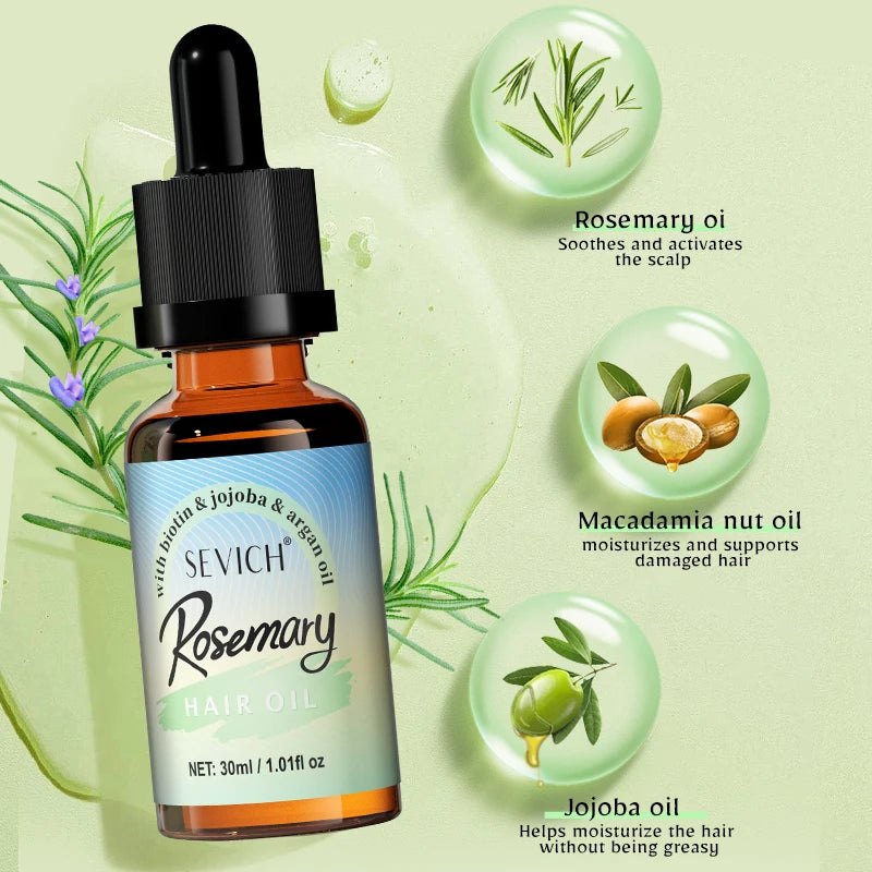 Rosemary Mint oil Scalp Hair Strengthening Hair Growth Essential Nourishing Treatment For Split Ends Dry Organics Hair Care Oil