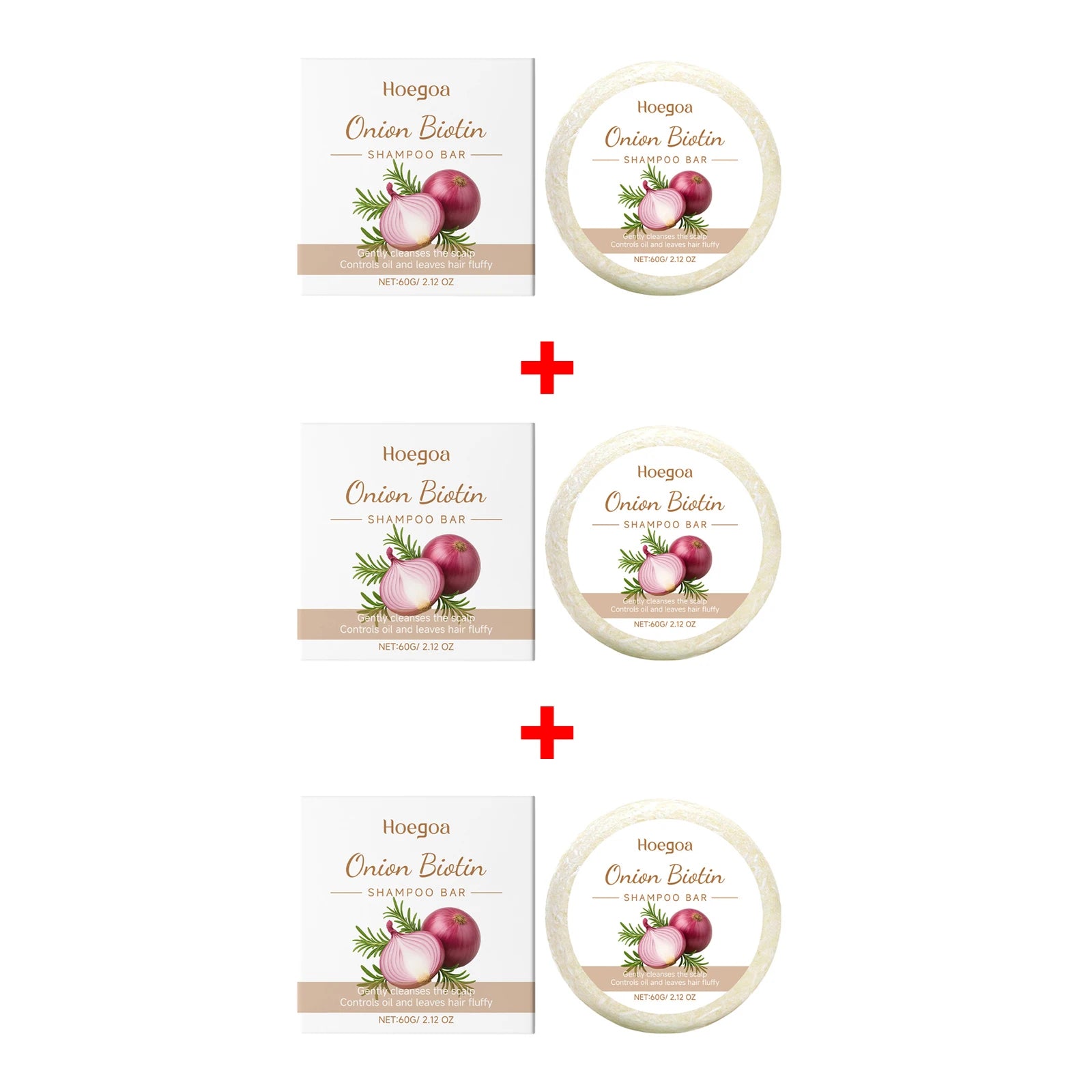 Onion Biotin Shampoo Soap Rosemary Gentle Cleansing Nourish Scalp Hair Growth Anti Loss Moisturizing Smooth For All Hair Types