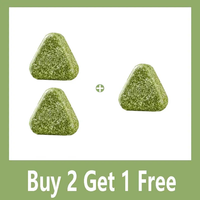 Usman Grass & Platycladus Herbal Shampoo Soap Natural Hair Loss Treat Strengthens Roots Controls Oil Cleanses Scalp Hair Growth